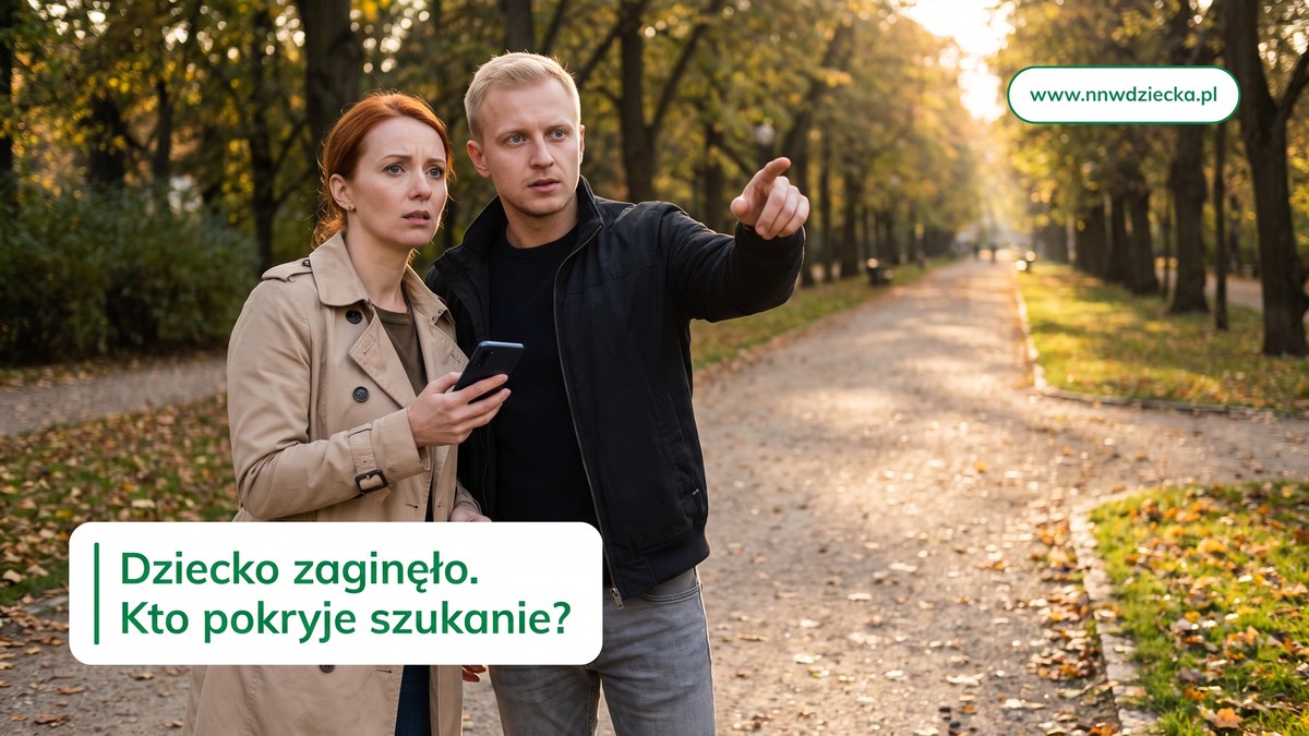 Rodzic rozmawiający z funkcjonariuszem policji przy komisariacie
